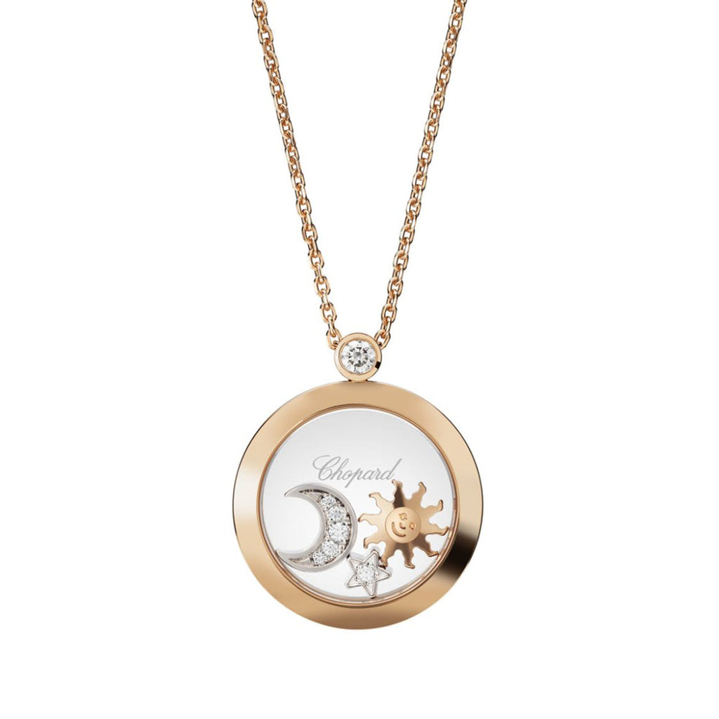 18K Chopard Happy Diamonds Pendant Necklace
