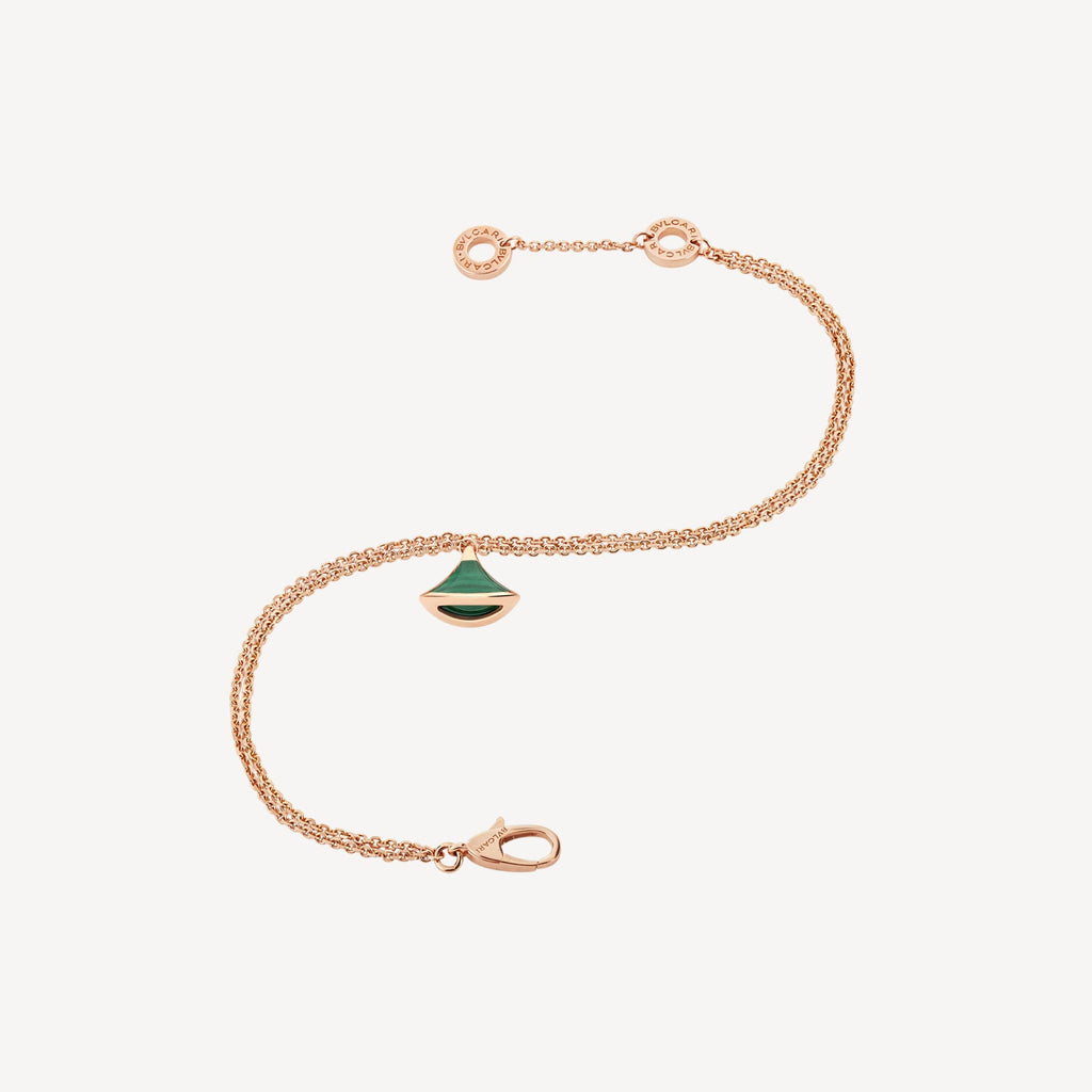 18K BVLGARI DIVAS' DREAM Malachite Bracelet