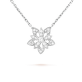 18K Van Cleef & Arpels Lotus Openwork Pendant Necklace