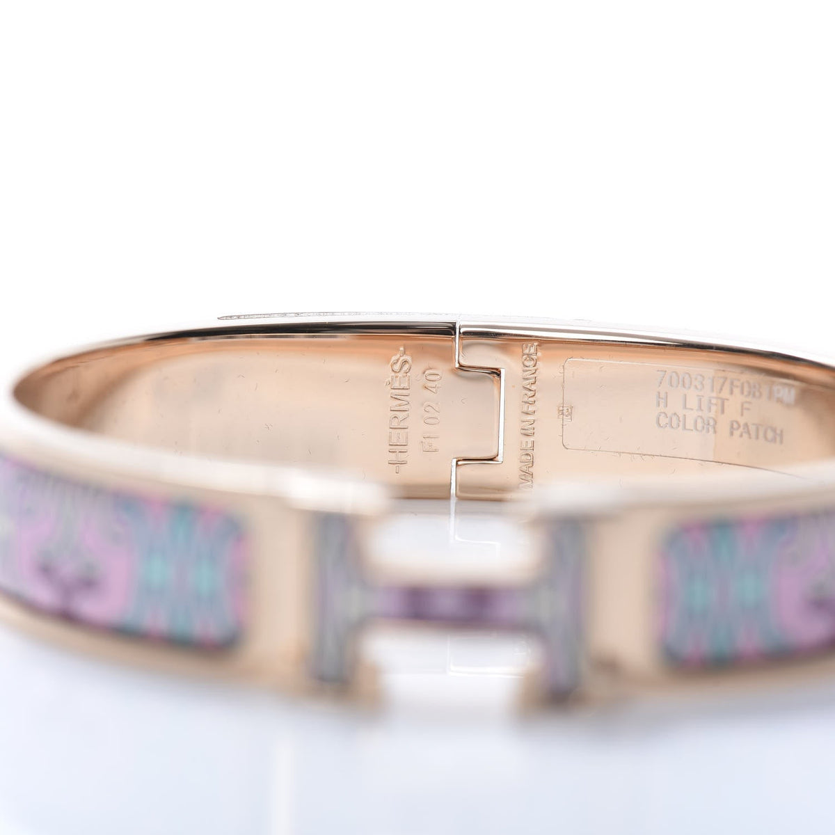 18K Clic Hermès H Lift Pink Bracelet