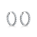 18K Tiffany & Co. Hoop Diamonds Earrings