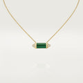 18K Cartier Les Berlingots De Malachite Necklace