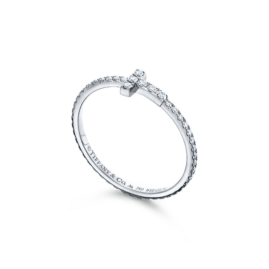 18K Tiffany & Co. Diamond Wire Ring