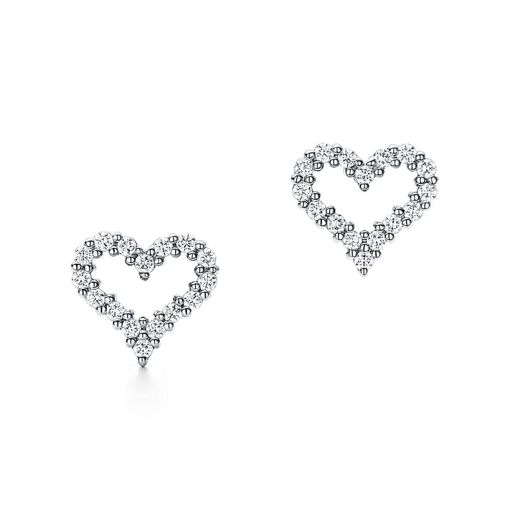 18K Tiffany & Co. Heart Diamonds Earrings