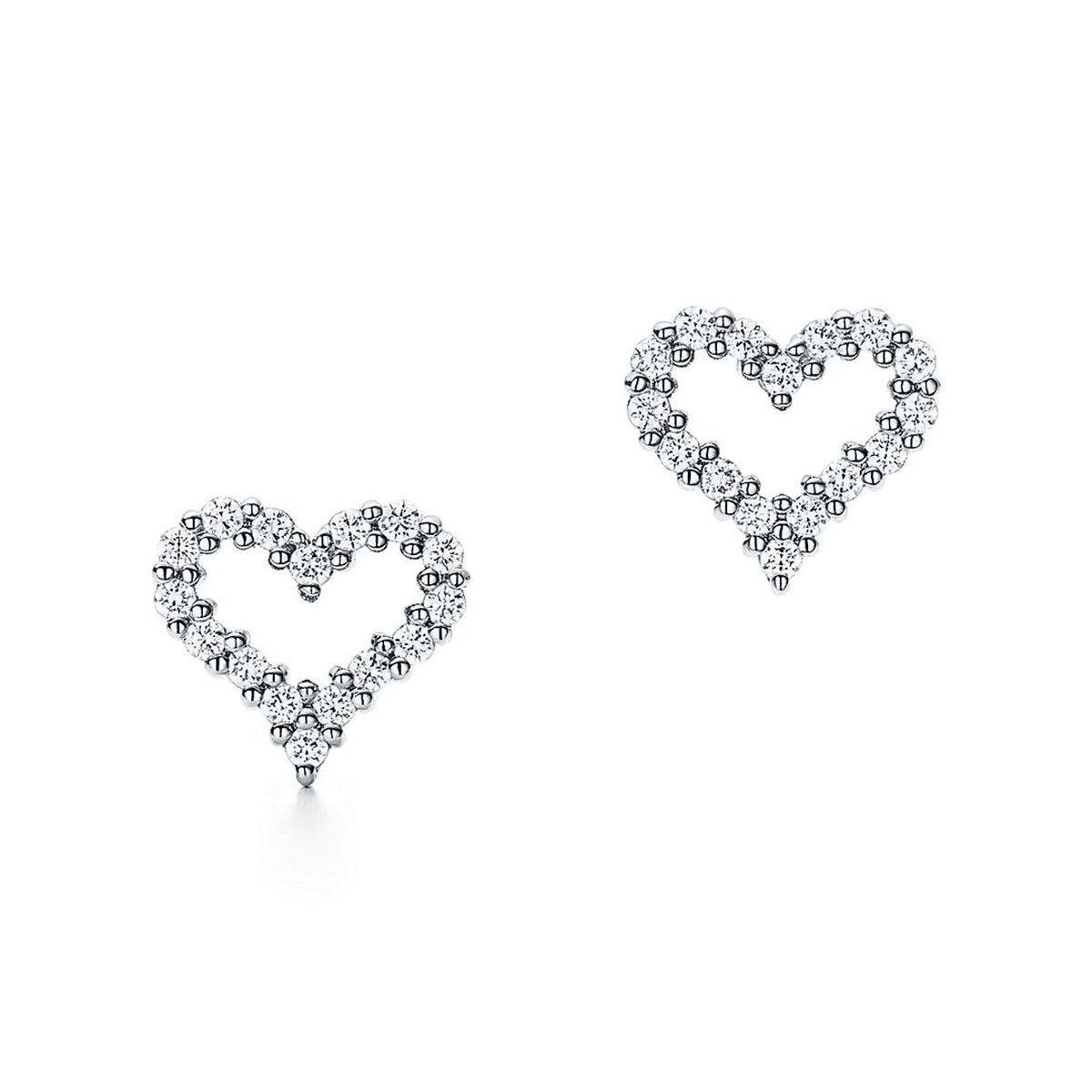 18K Tiffany & Co. Heart Diamonds Earrings