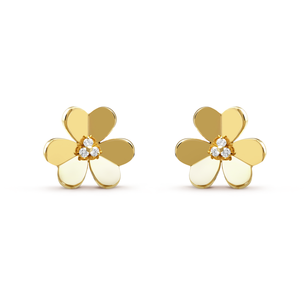 18K Van Cleef & Arpels Frivole Large Model Earrings