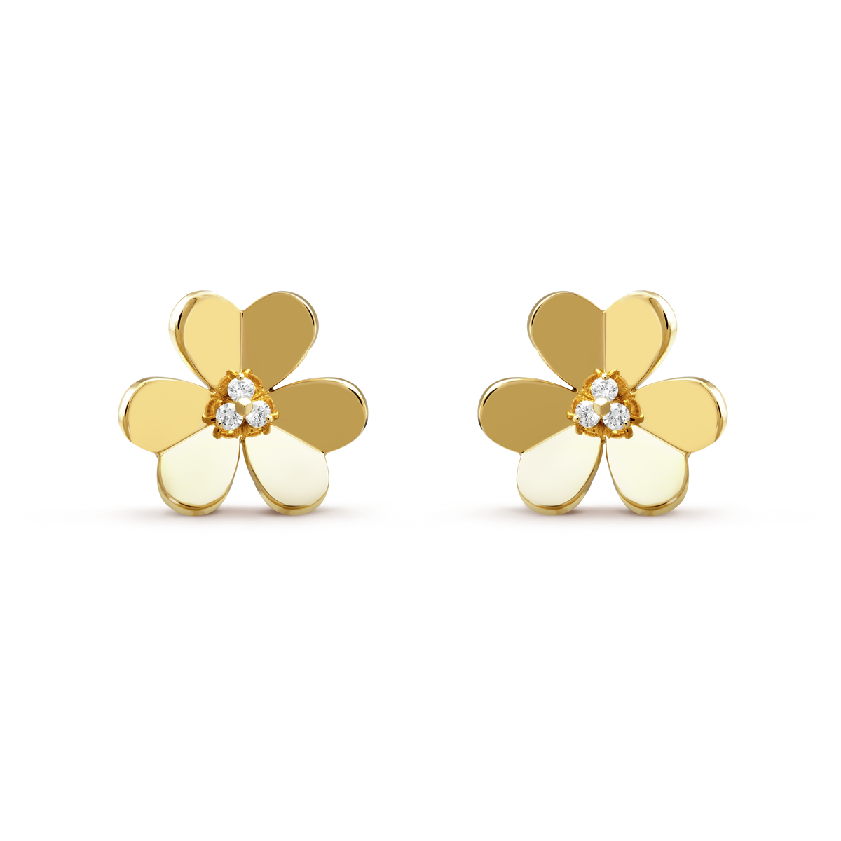 18K Van Cleef & Arpels Frivole Large Model Earrings
