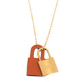 18K O'Kelly Orange Pendant Hermès Necklace