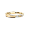 18K Tiffany & Co. Lock Diamonds Yellow Gold Ring