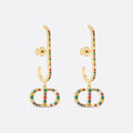 18K Dior 30 Montaigne Crystals Earrings