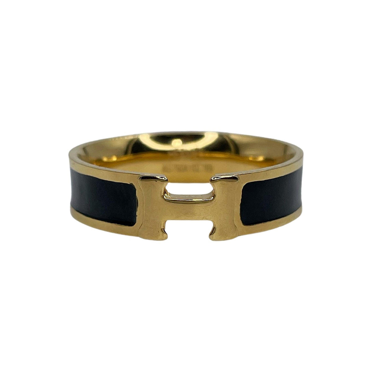 18K Vintage Clic Hermès Ring
