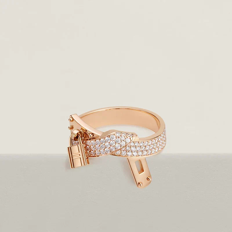 18K Kelly Gavroche Diamonds Hermès Ring