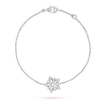 18K Van Cleef & Arpels Lotus Openwork Pendant Bracelet