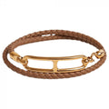 18K Roulis Double Tour Brown Hermès Bracelet