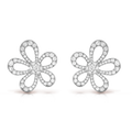 18k Van Cleef & Arpels Flowerlace Earrings