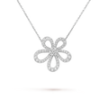 18K Van Cleef & Arpels Flowerlace Pendant Necklace