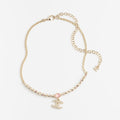 18K Chanel Pink Crystal Necklace