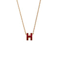 18K Mini Pop Hermès Red Necklace