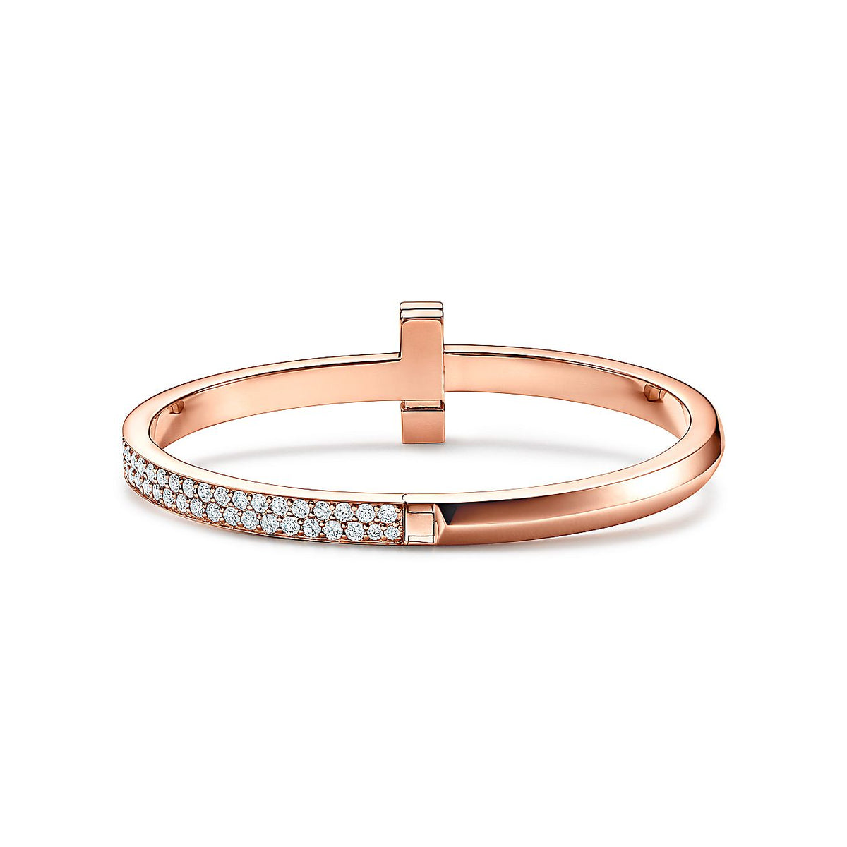 18K Tiffany & Co. T1 Wide Diamond Hinged Bracelet