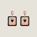 18K As De Celine Black Hermès Earrings