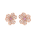18k Van Cleef & Arpels Frivole Pink Sapphire Earrings