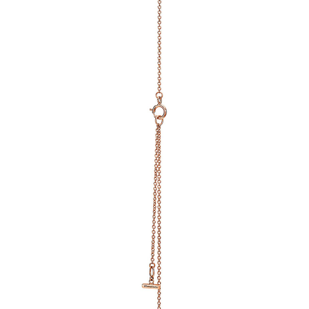 18K Tiffany & Co. Diamond & Turquoise Circle Pendant Necklace