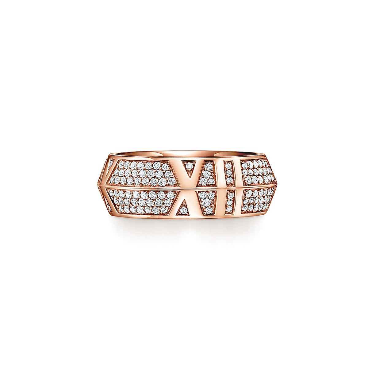 18K Tiffany & Co. Atlas x Closed Wide Ring