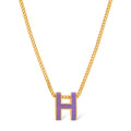 18K Mini Pop Hermès Purple Necklace