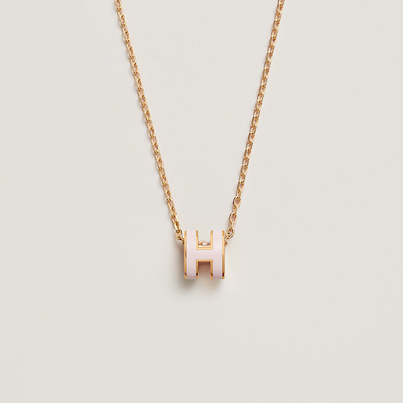 18K Mini Pop Hermès Pink Necklace