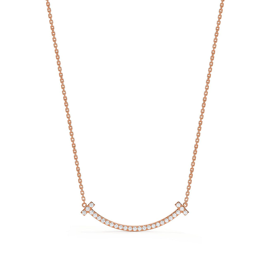 18K Tiffany & Co. Medium Diamond Pendant Necklace