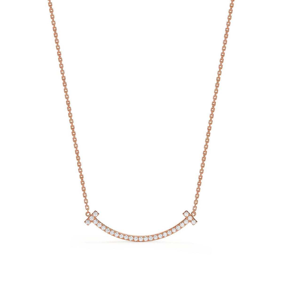 18K Tiffany & Co. Medium Diamond Pendant Necklace