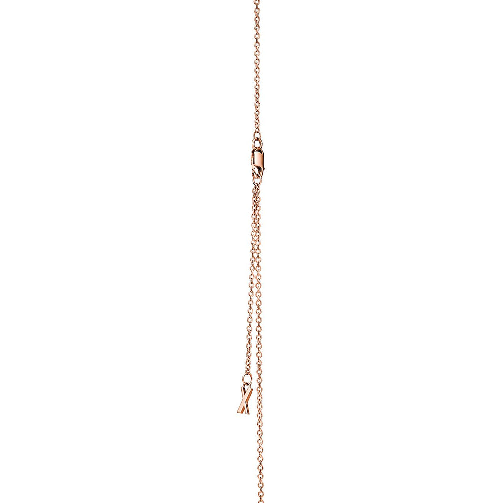 18K Tiffany & Co. Atlas X Closed Interlocking Pendant Necklace
