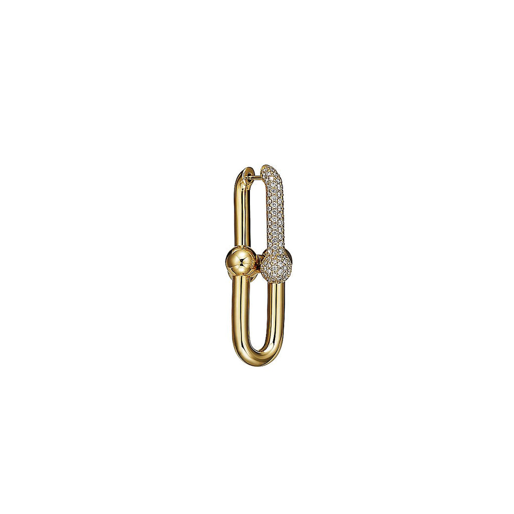 18K Tiffany & Co. HardWear Large Link Diamonds Earrings