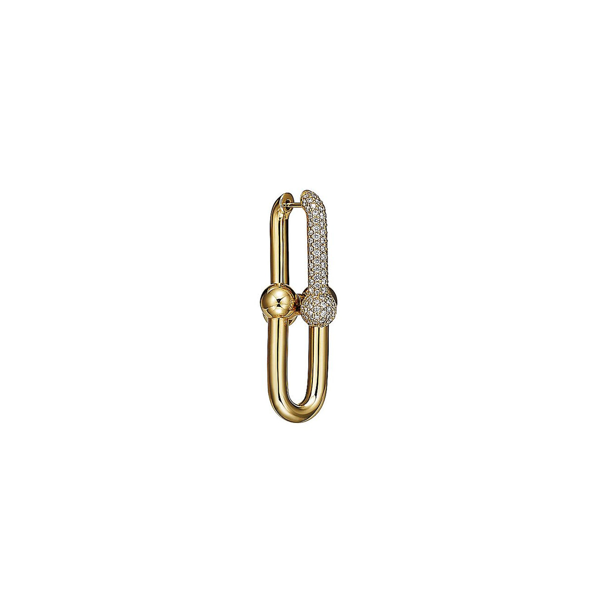 18K Tiffany & Co. HardWear Large Link Diamonds Earrings