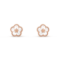 18K Van Cleef & Arpels Lucky Spring Plum Blossom Earrings