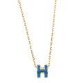 18K Mini Pop Hermès Blue Necklace