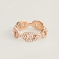 18K Chaine D'Ancre Enchainee Diamond Hermès Ring