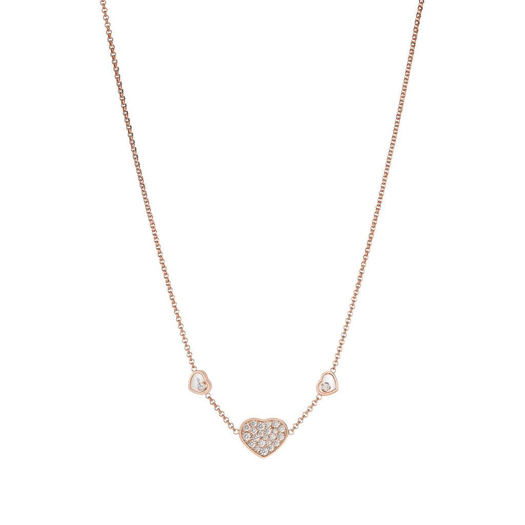 18K Chopard Happy Heart Diamonds Necklace