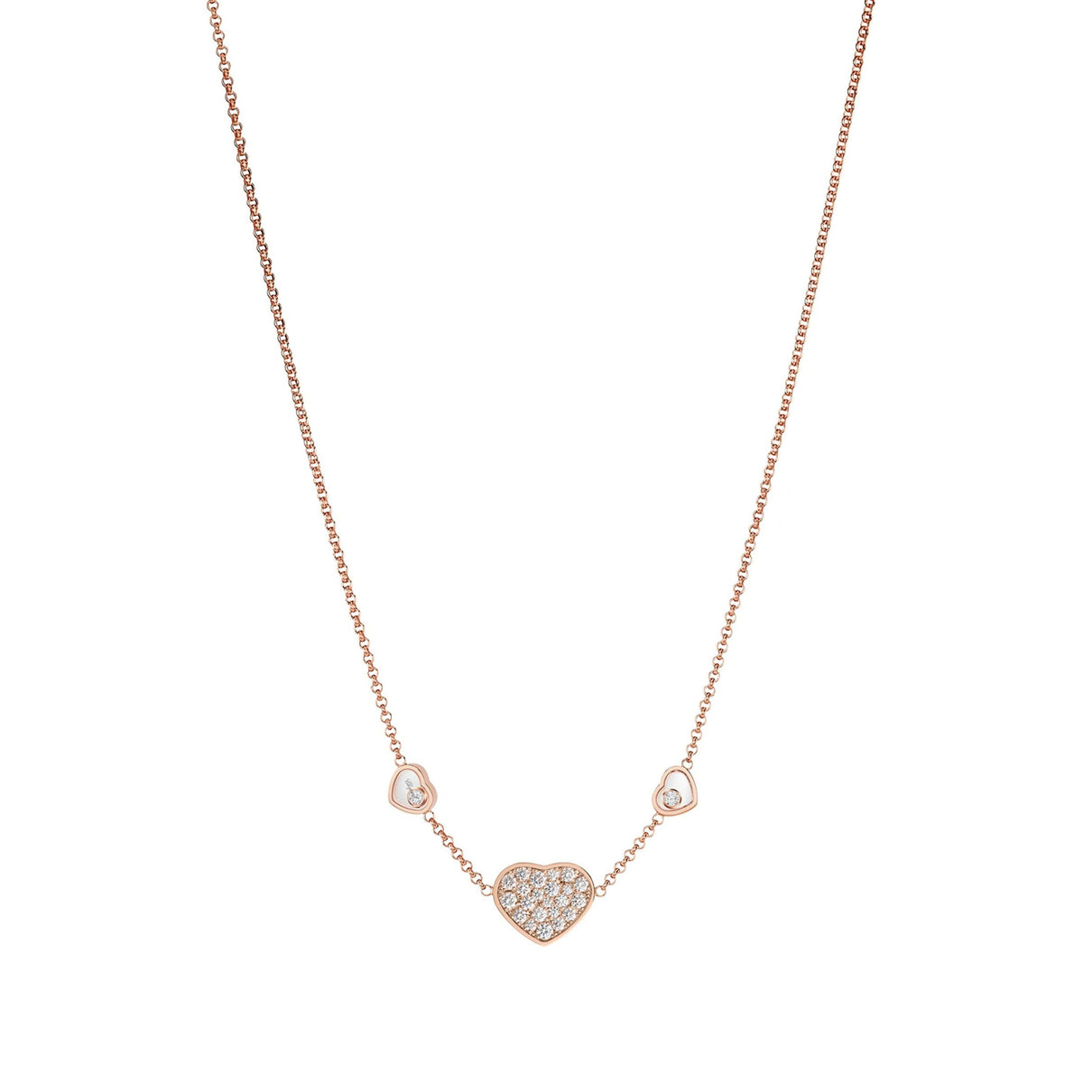 18K Chopard Happy Heart Diamonds Necklace