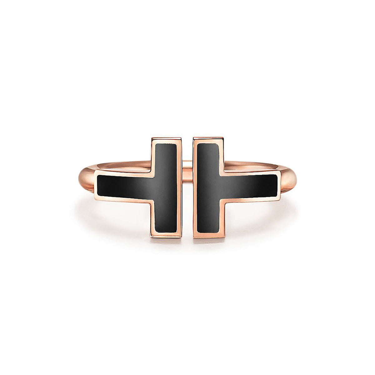 18K Tiffany & Co. Black Onyx Wire Ring