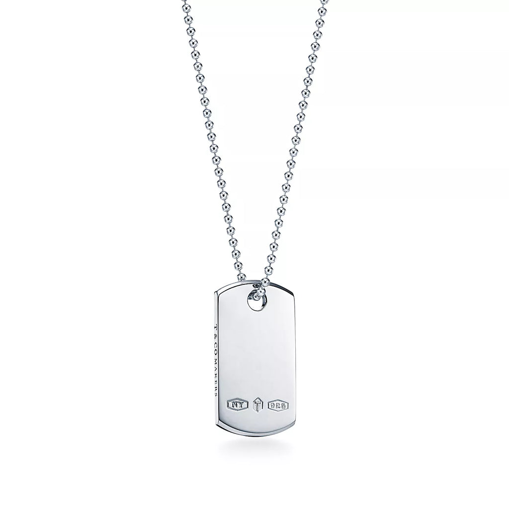 18K Tiffany & Co. 1837 Tag Pendant Necklace