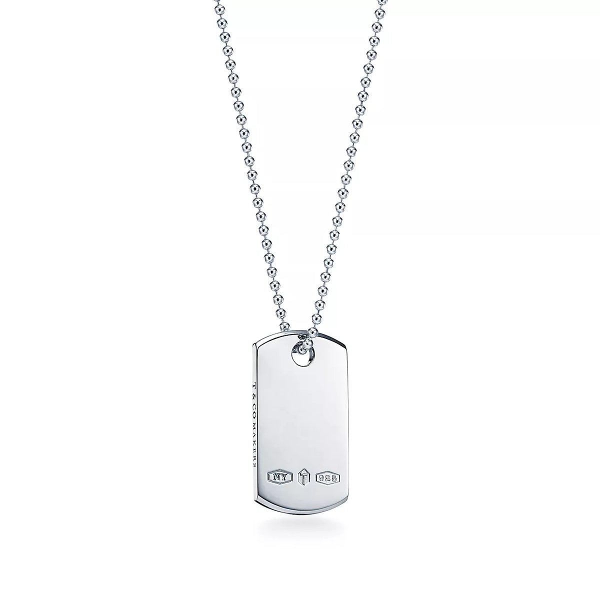 18K Tiffany & Co. 1837 Tag Pendant Necklace