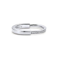 18K Tiffany & Co. Lock Diamonds White Gold Ring