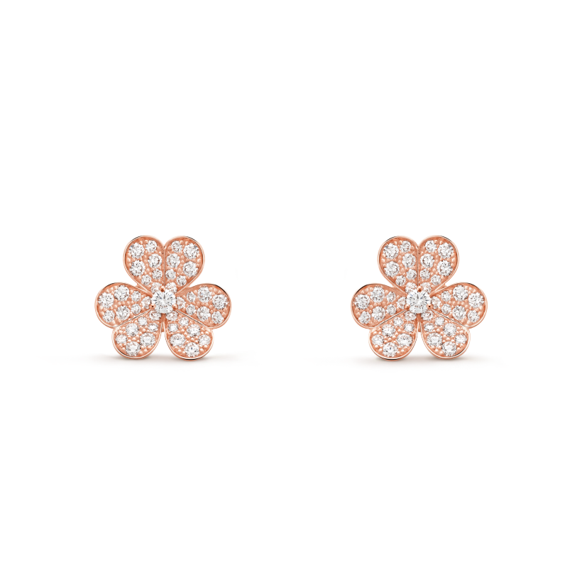 18K Van Cleef & Arpels Frivole Small Model Earrings