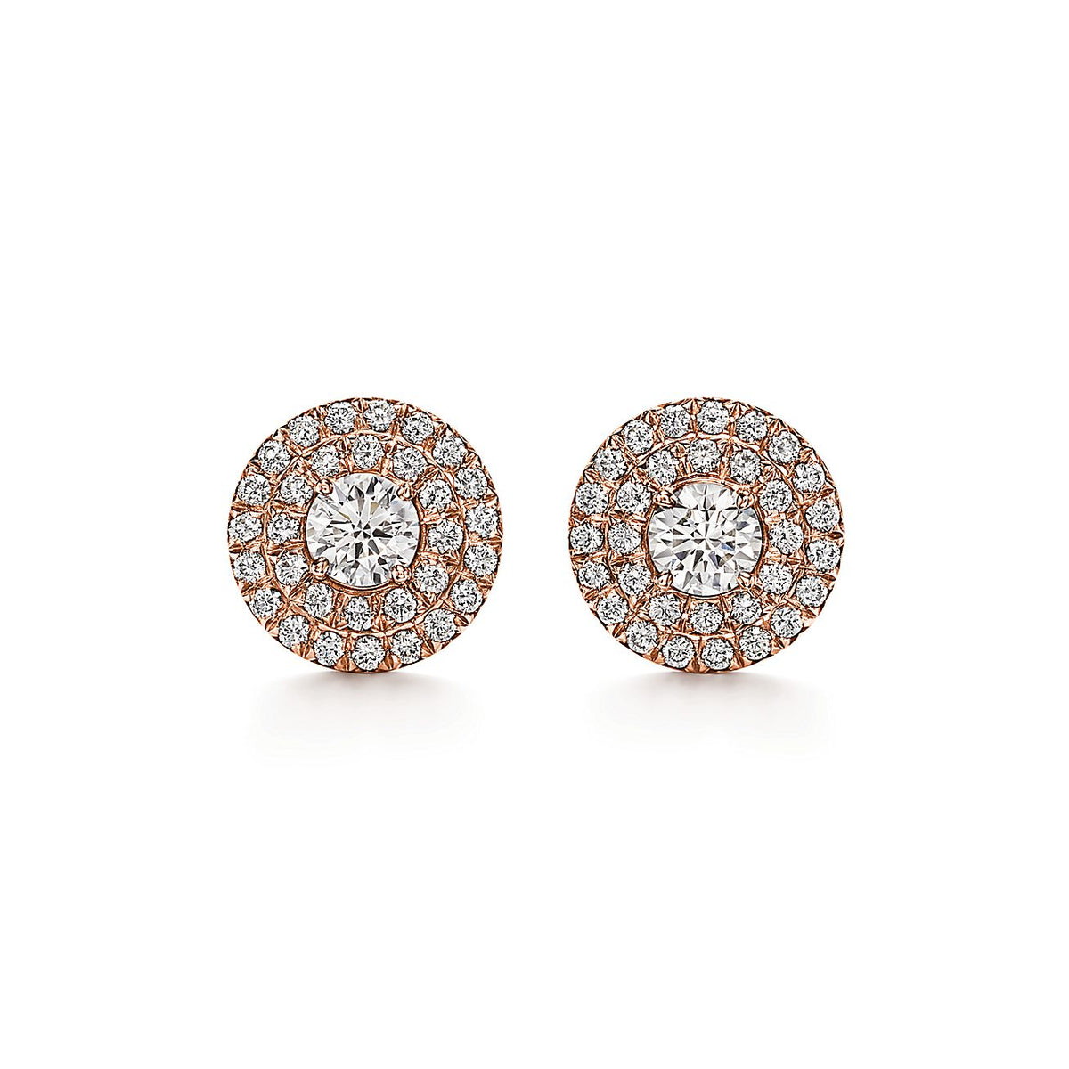 18K Tiffany & Co. Soleste Diamonds Rose Gold Earrings