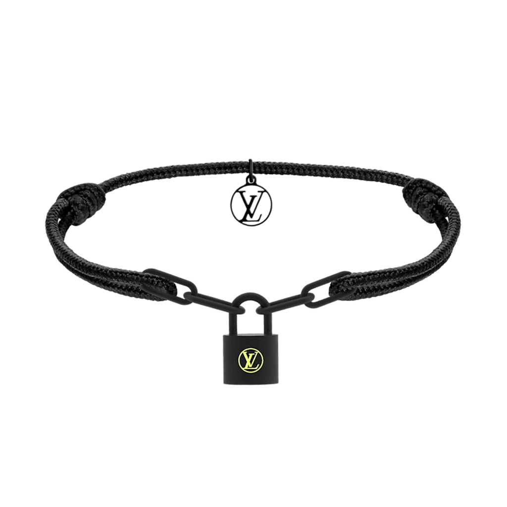 Louis Vuitton Louis Silver Lockit Titanium Bracelet