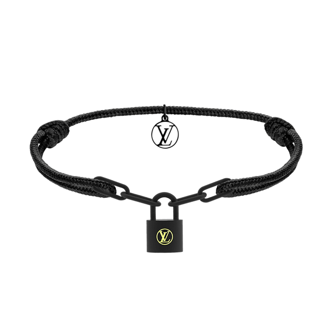 Louis Vuitton Louis Silver Lockit Titanium Bracelet