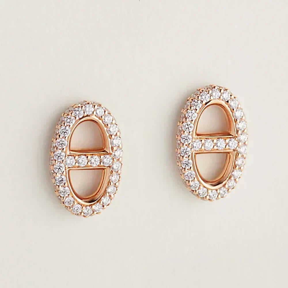 18K Farandole Diamond Hermès Earrings