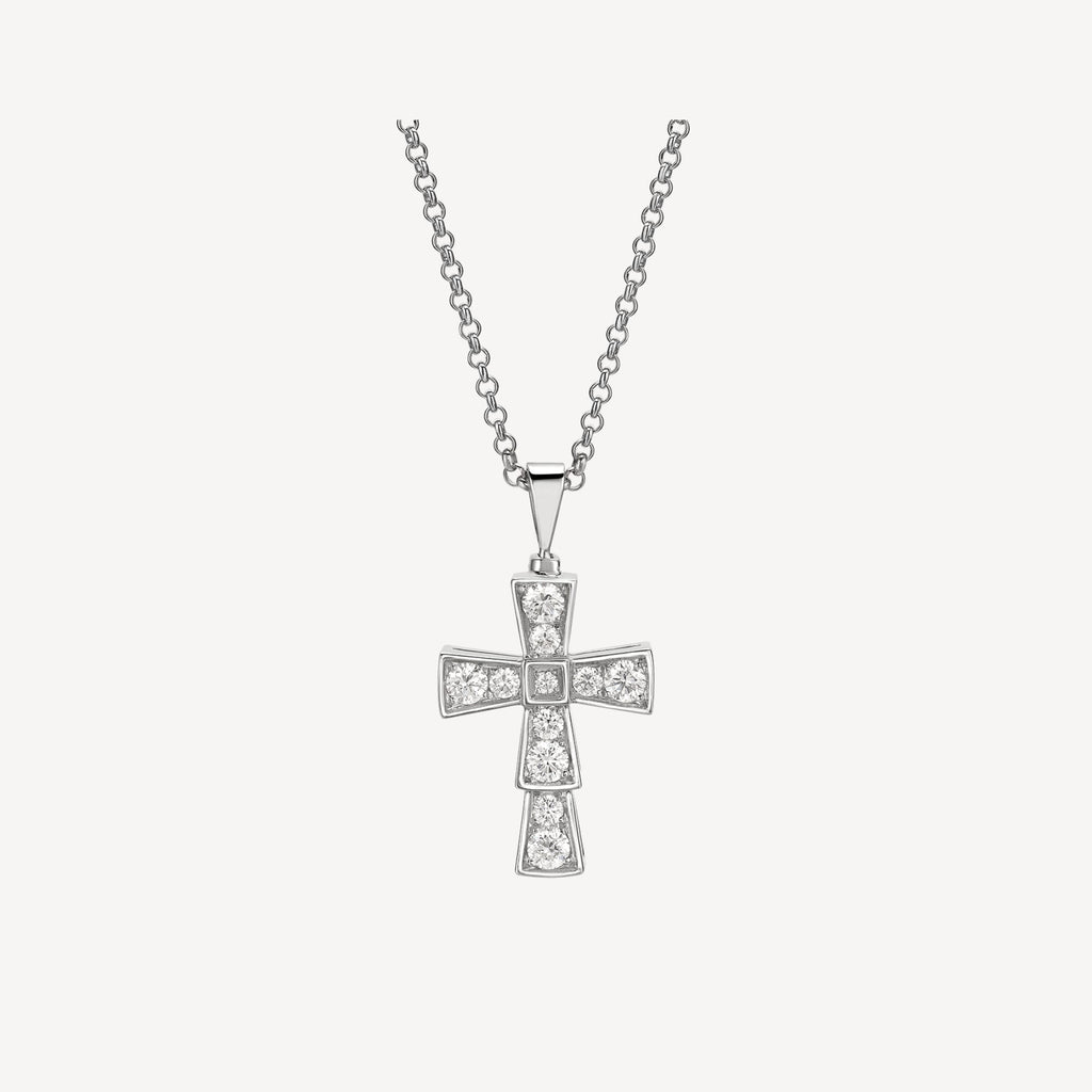 18K BVLGARI Diamond Pendants Necklace