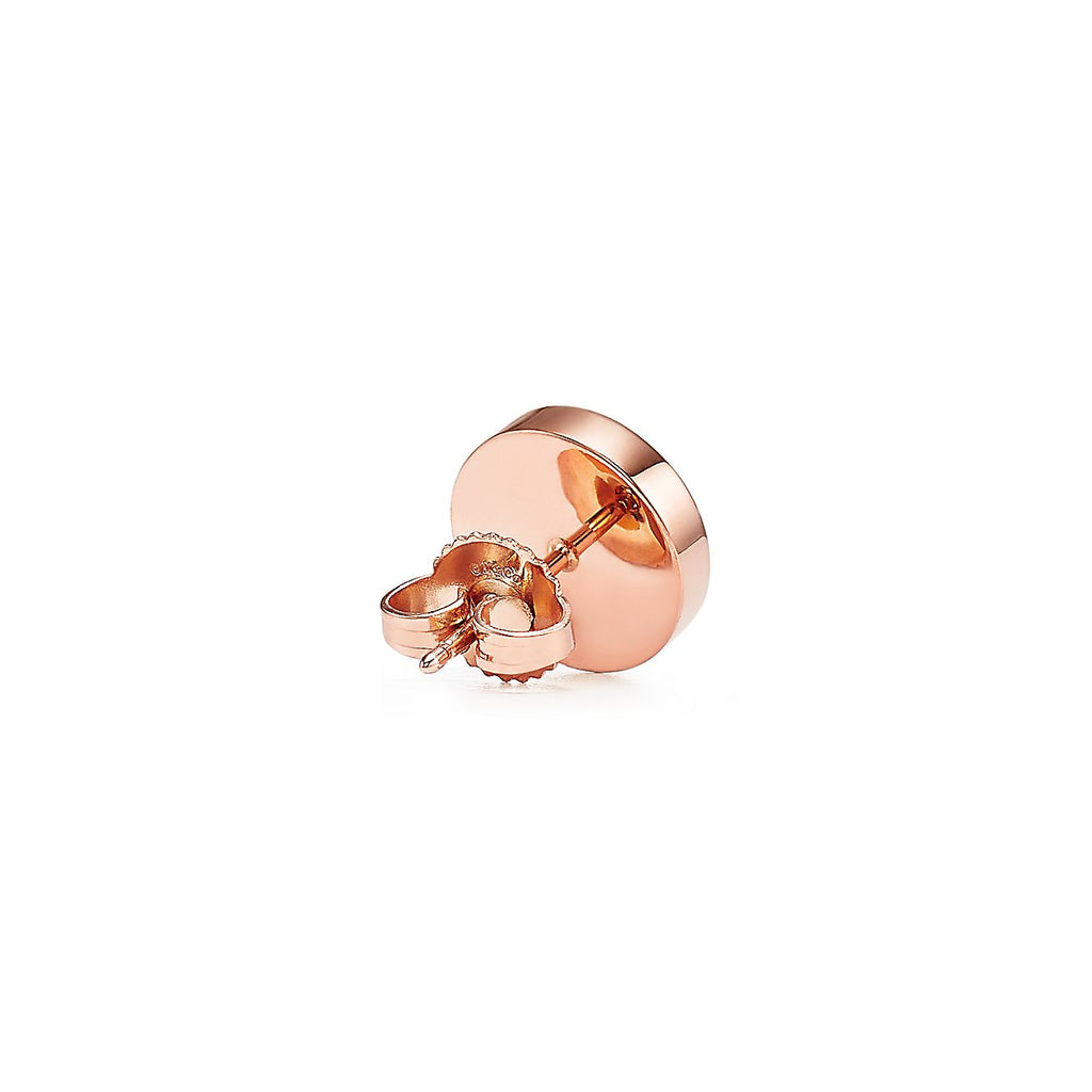 18K Tiffany & Co. Mother-Of-Pearl Circle Earrings